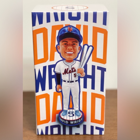 David Wright Bobblehead Figurine - Blue and White - Picture 1 of 3